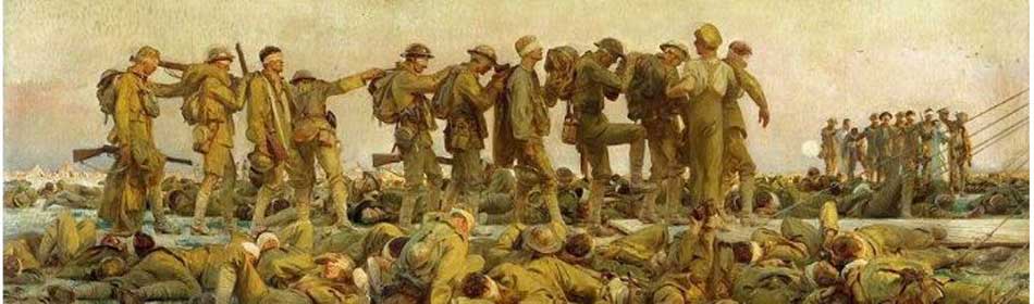 John Singer Sargent - Gassed, 1918 - Oil on canvas - (on display at Imperial War Museum, London, UK) in the Lehigh Valley, PA area